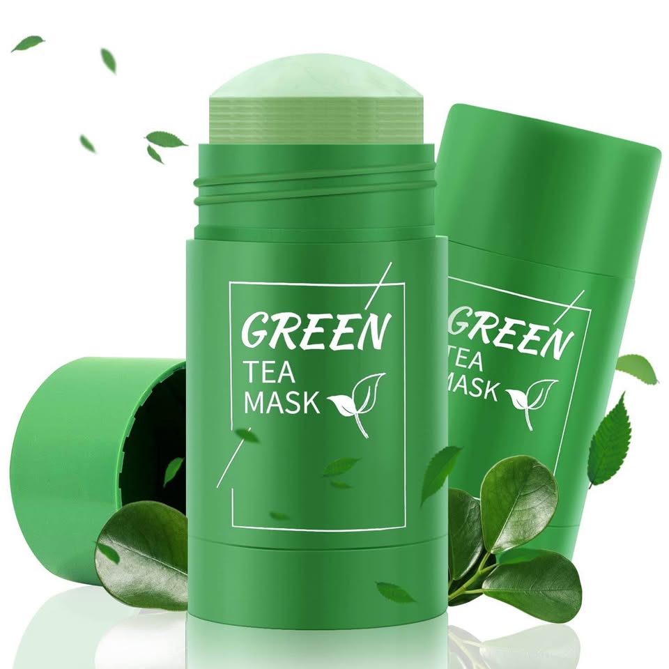 🌿 Green Mask Stick -  Meilleur purifiant qui nettoie les pores et lisse la peau.